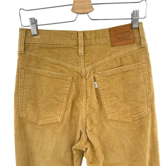 Levi's Ribcage Bootcut Corduroy Pants Camel Tan Beige  Size 29‎ - Picture 9 of 15